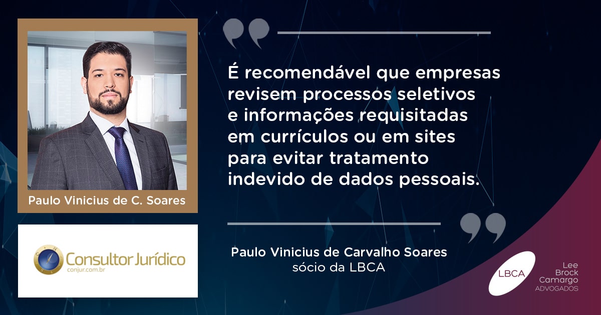 A Lei Geral de Proteção de Dados frente às relações de trabalho