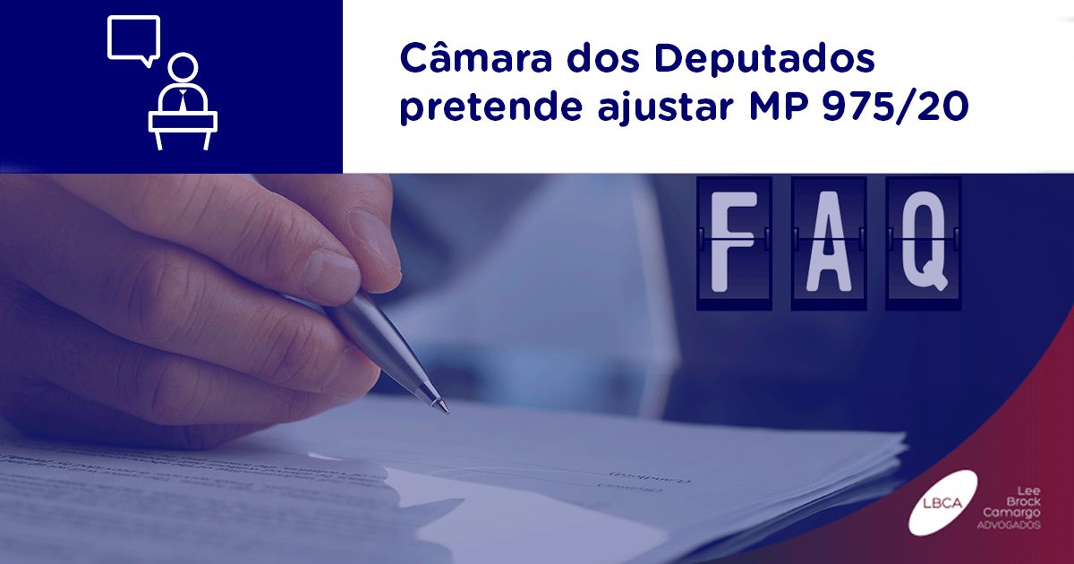 Câmara dos Deputados pretende ajustar MP 975/20