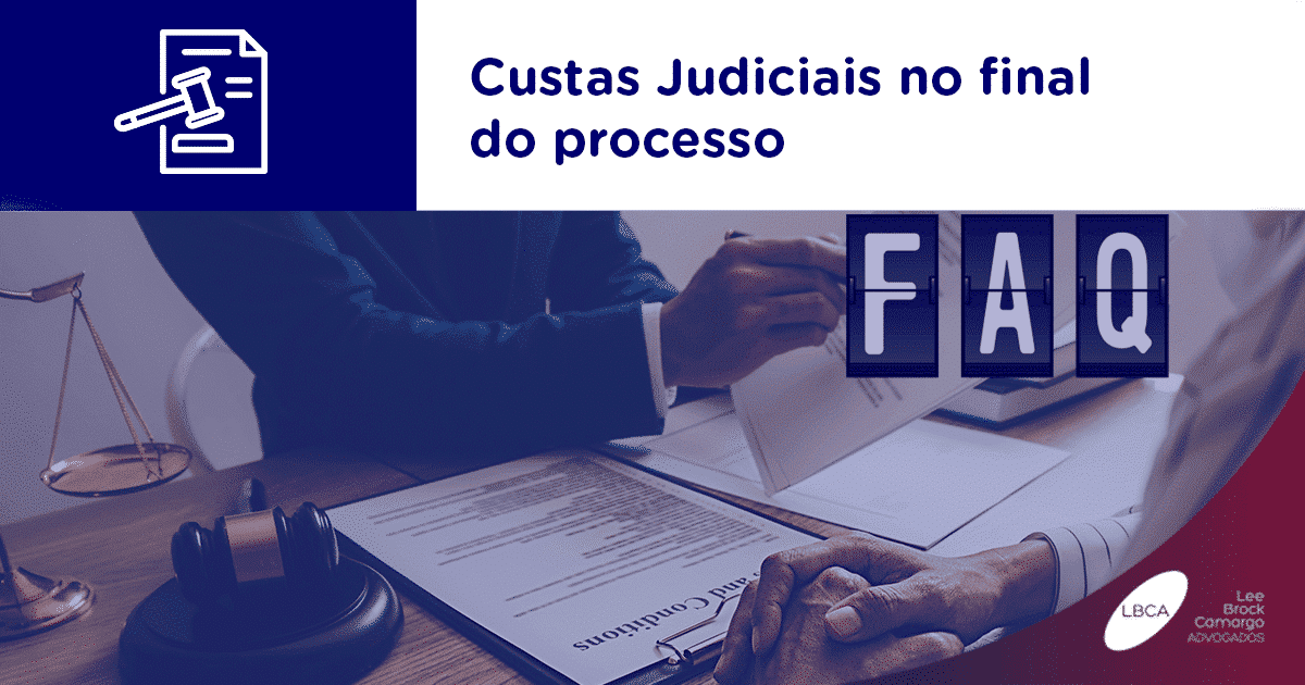 Custas Judiciais no final do processo