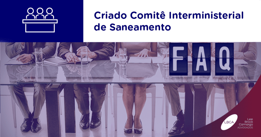 Criado Comitê Interministerial de Saneamento