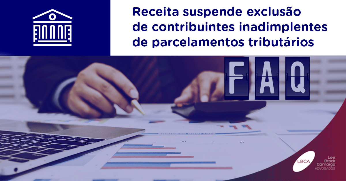 Receita Federal suspendeu procedimentos para excluir contribuintes de parcelamentos tributários por inadimplência.