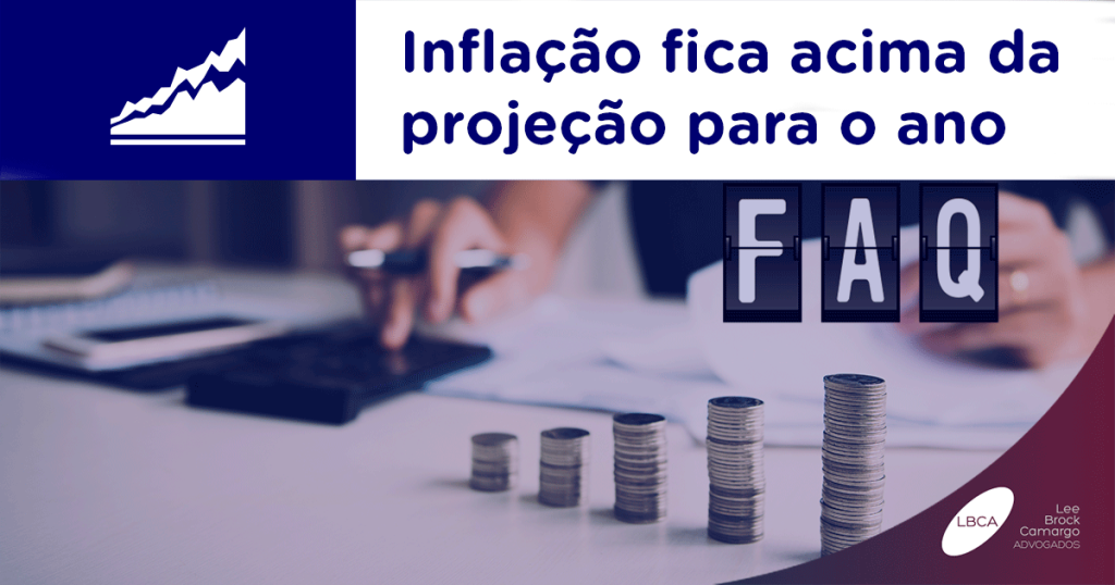 IPCA fica acima da projeção para o ano