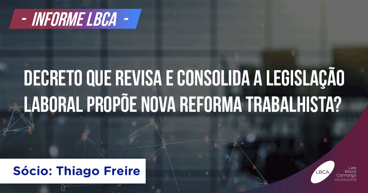 Legislação Trabalhista - Reforma Trabalhista