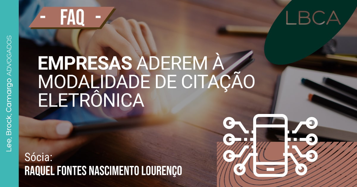 Empresas aderem à modalidade de citação eletrônica