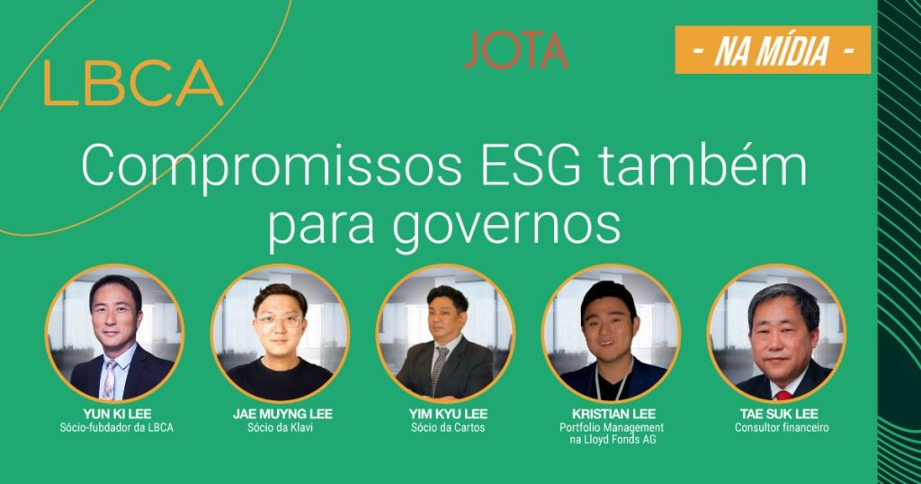 Compromissos ESG também para governos