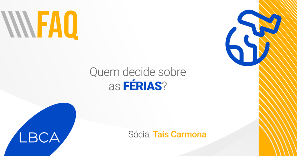 Quem decide sobre as férias?